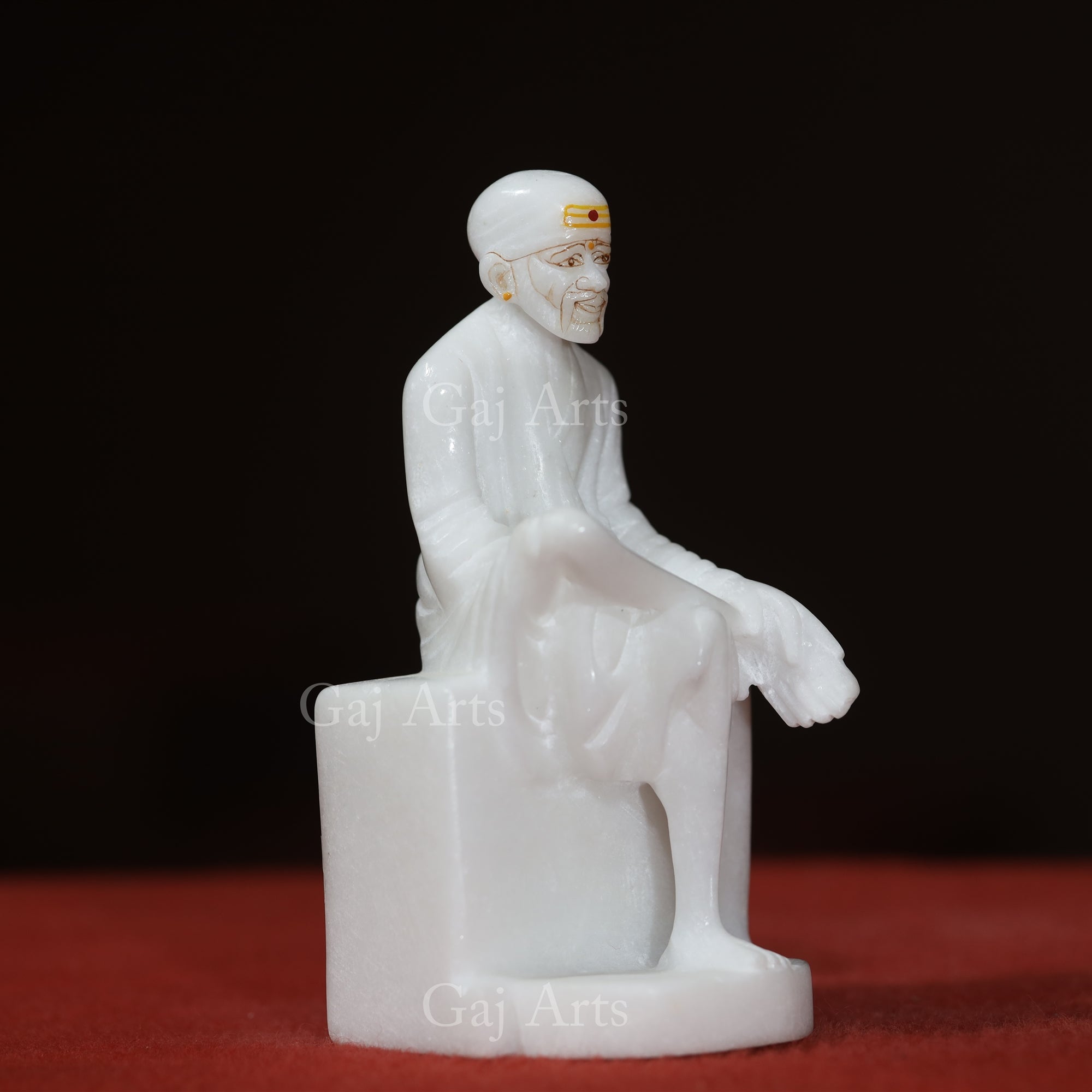 Marble Sai Baba Idol | 6 Inch