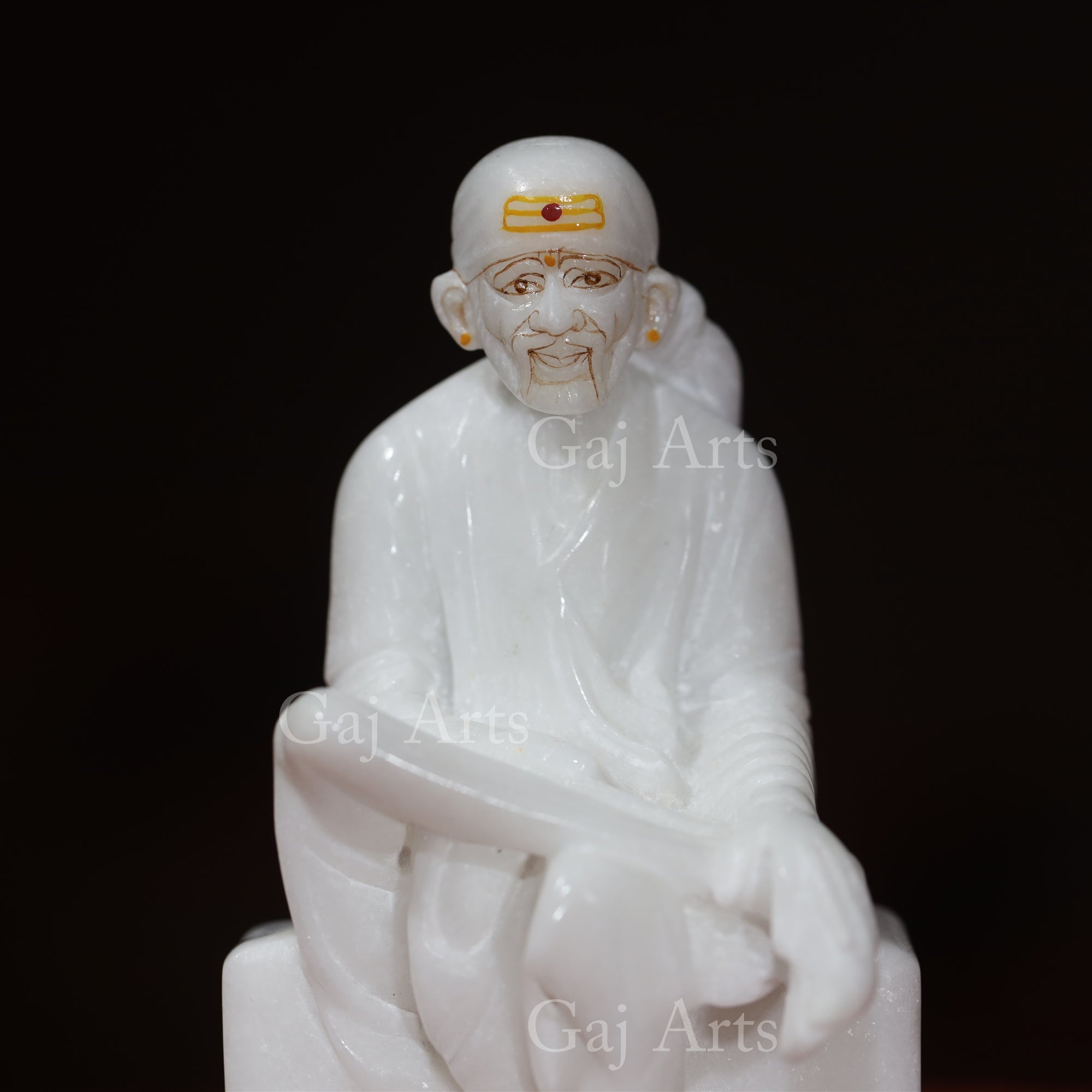 Marble Sai Baba Idol | 6 Inch