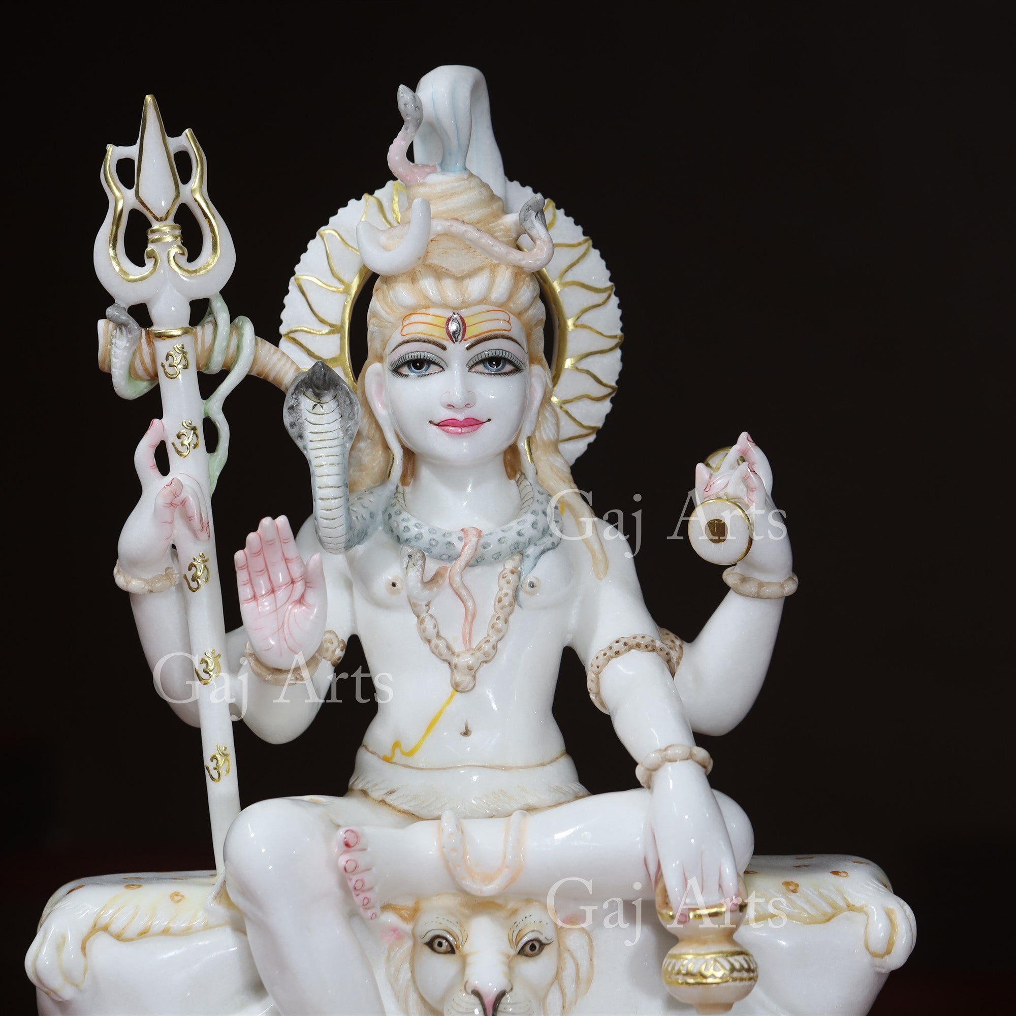 White Marble Shiva Statue | 24 Inch
