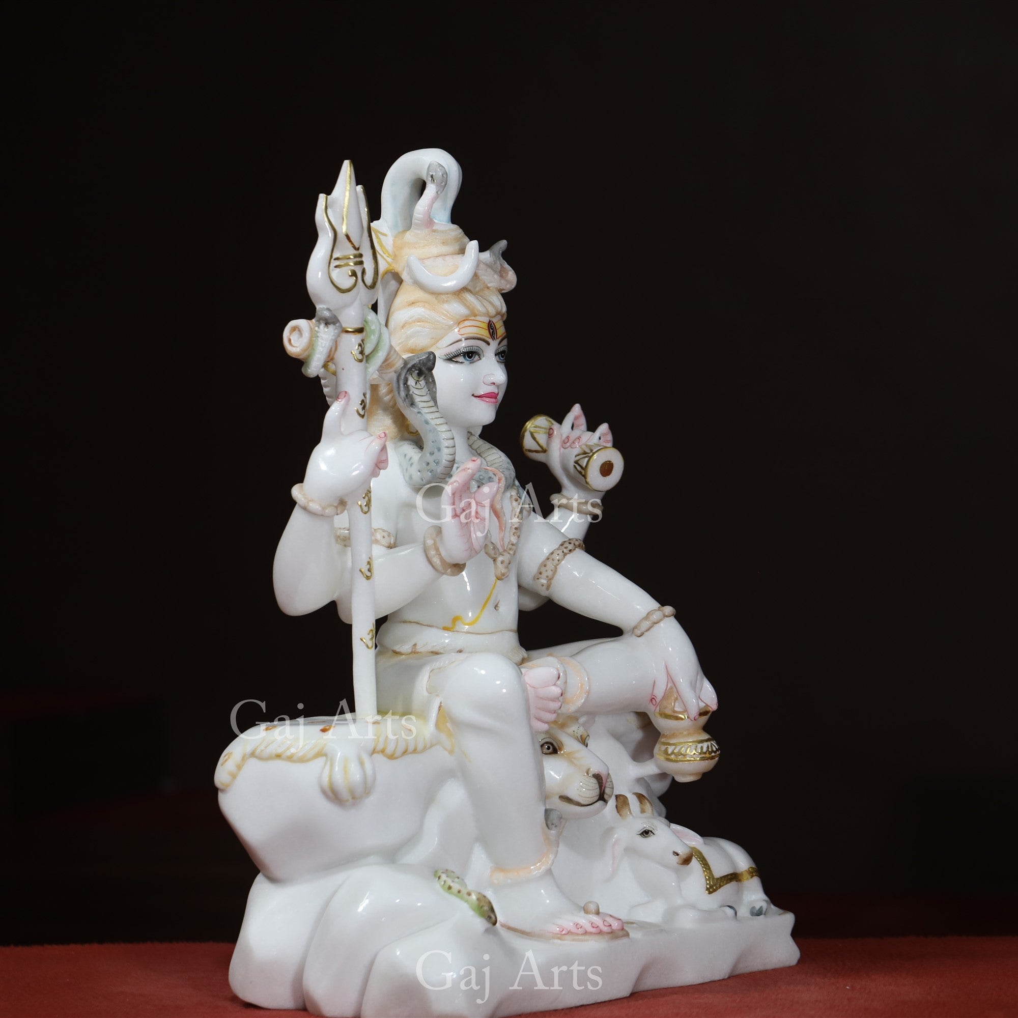 White Marble Shiva Statue | 24 Inch
