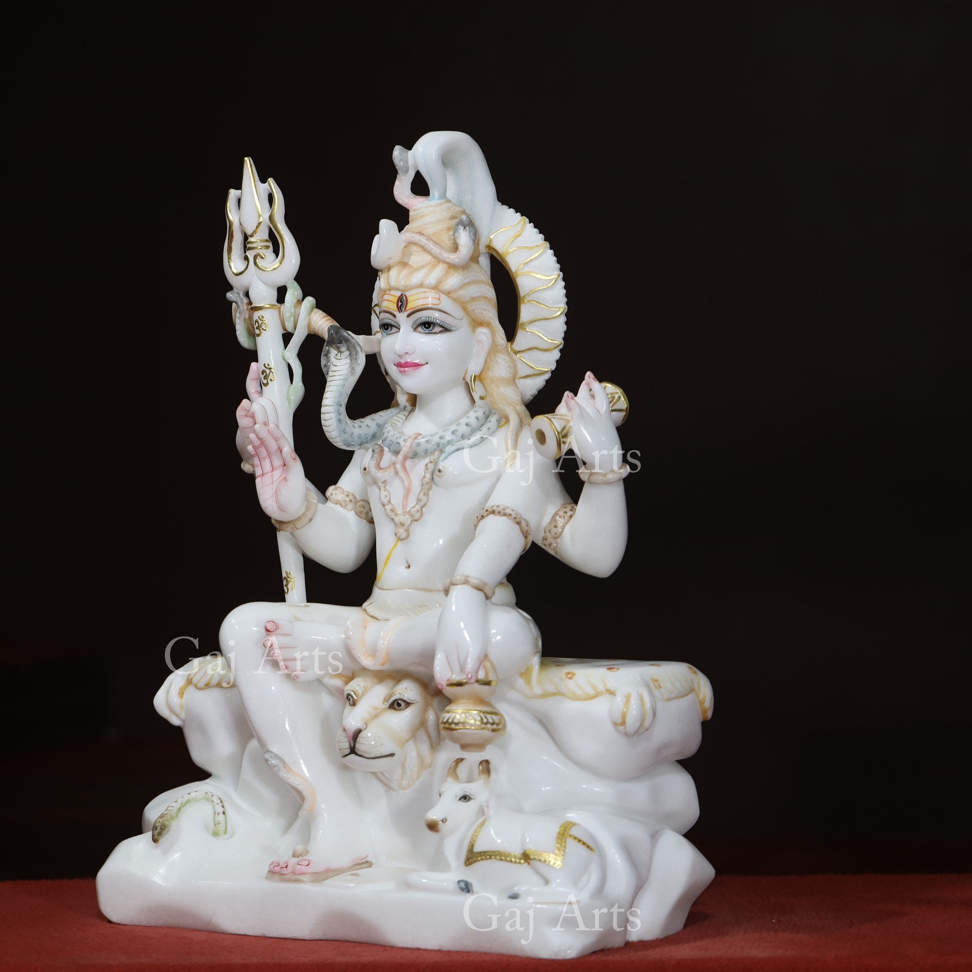 White Marble Shiva Statue | 24 Inch