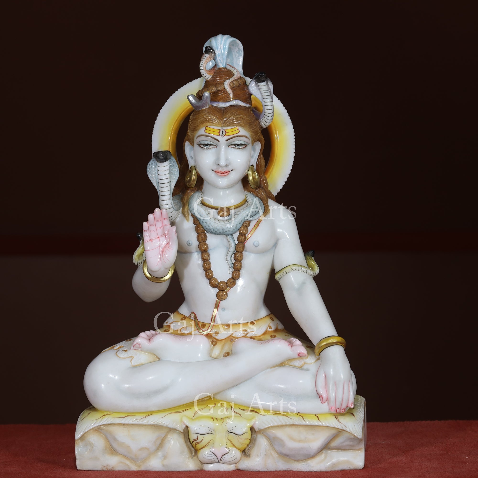 White Marble Shiva Statue | 24 Inch