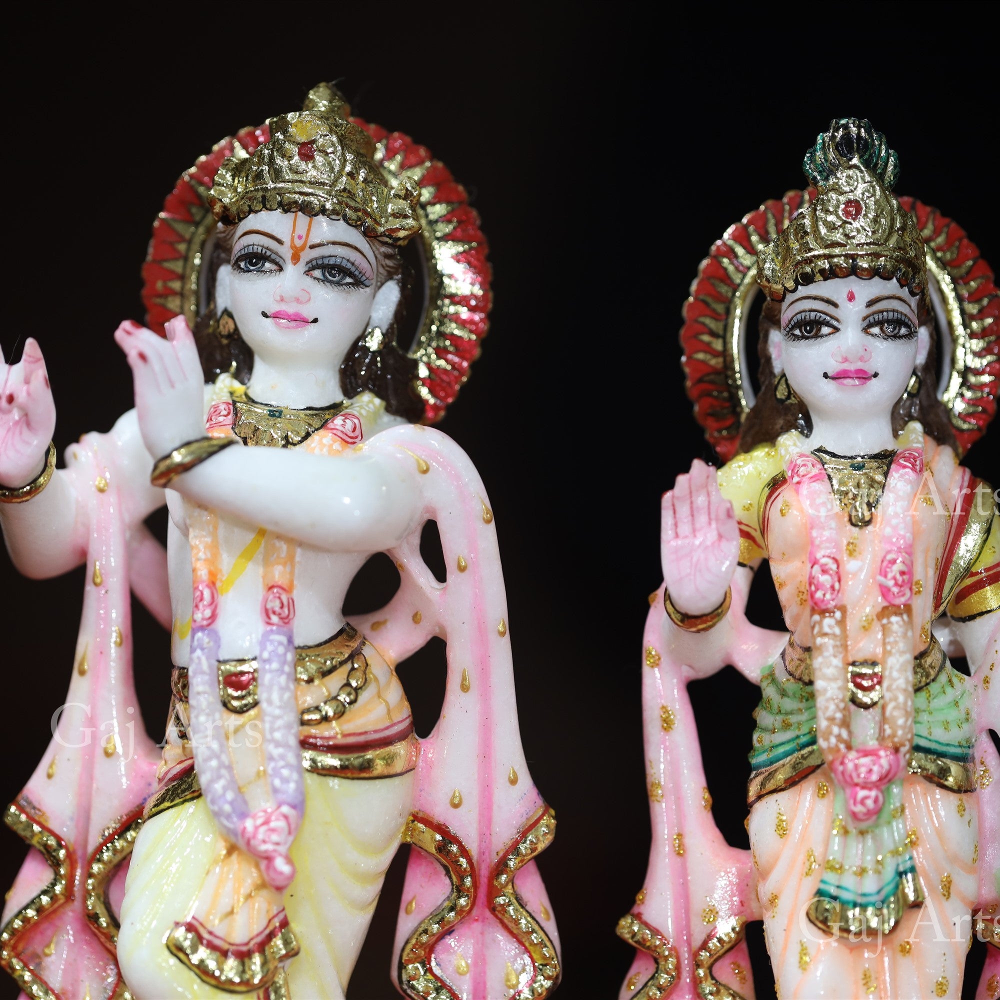 Marble Radha Krishna Jodi | 9 Inch