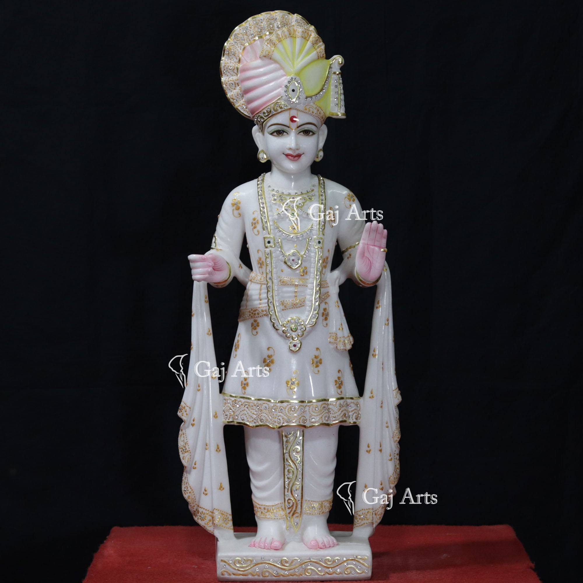 Marble Swami Narayan Idol | 30 Inch