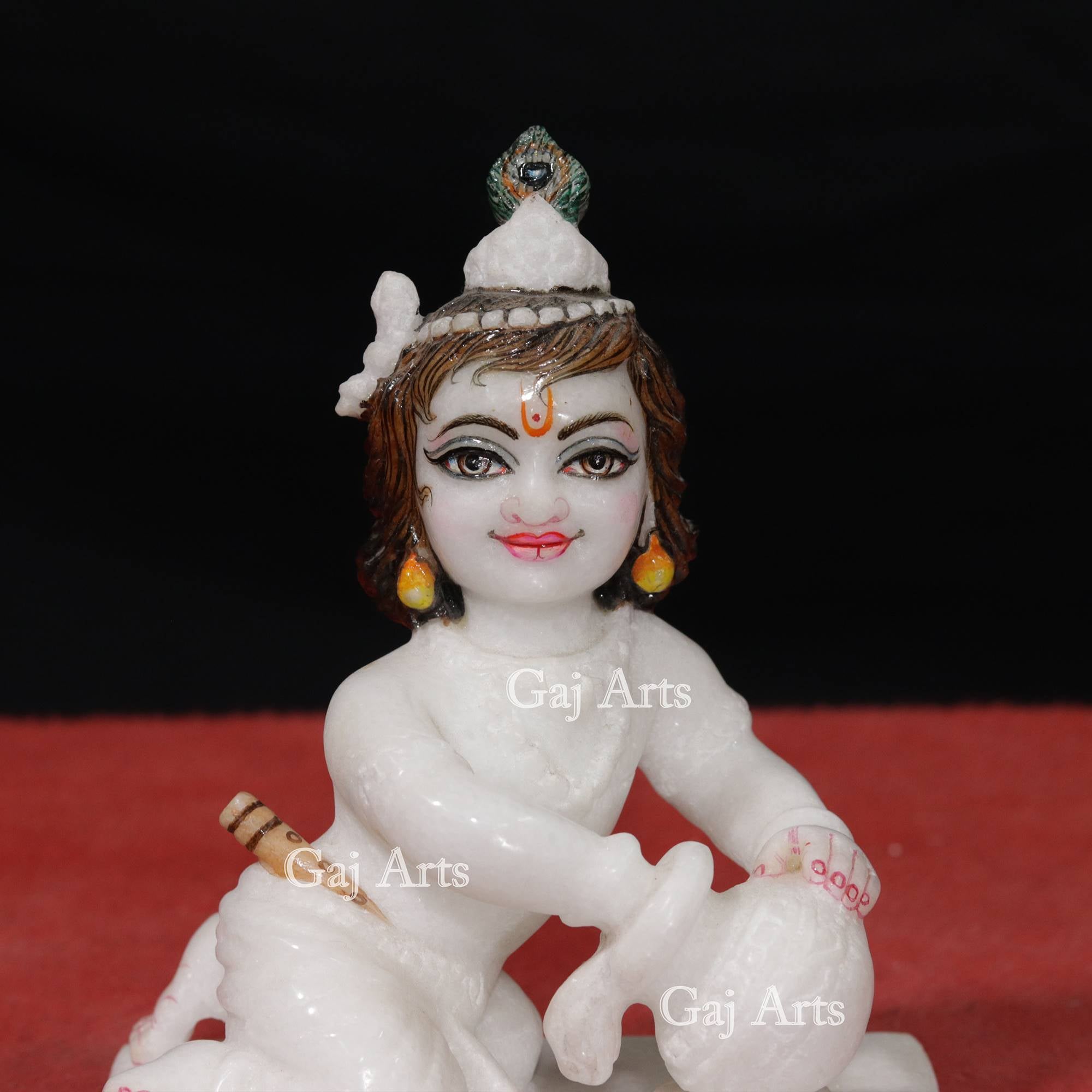 Super White Bal Gopal Idol | 7 Inch