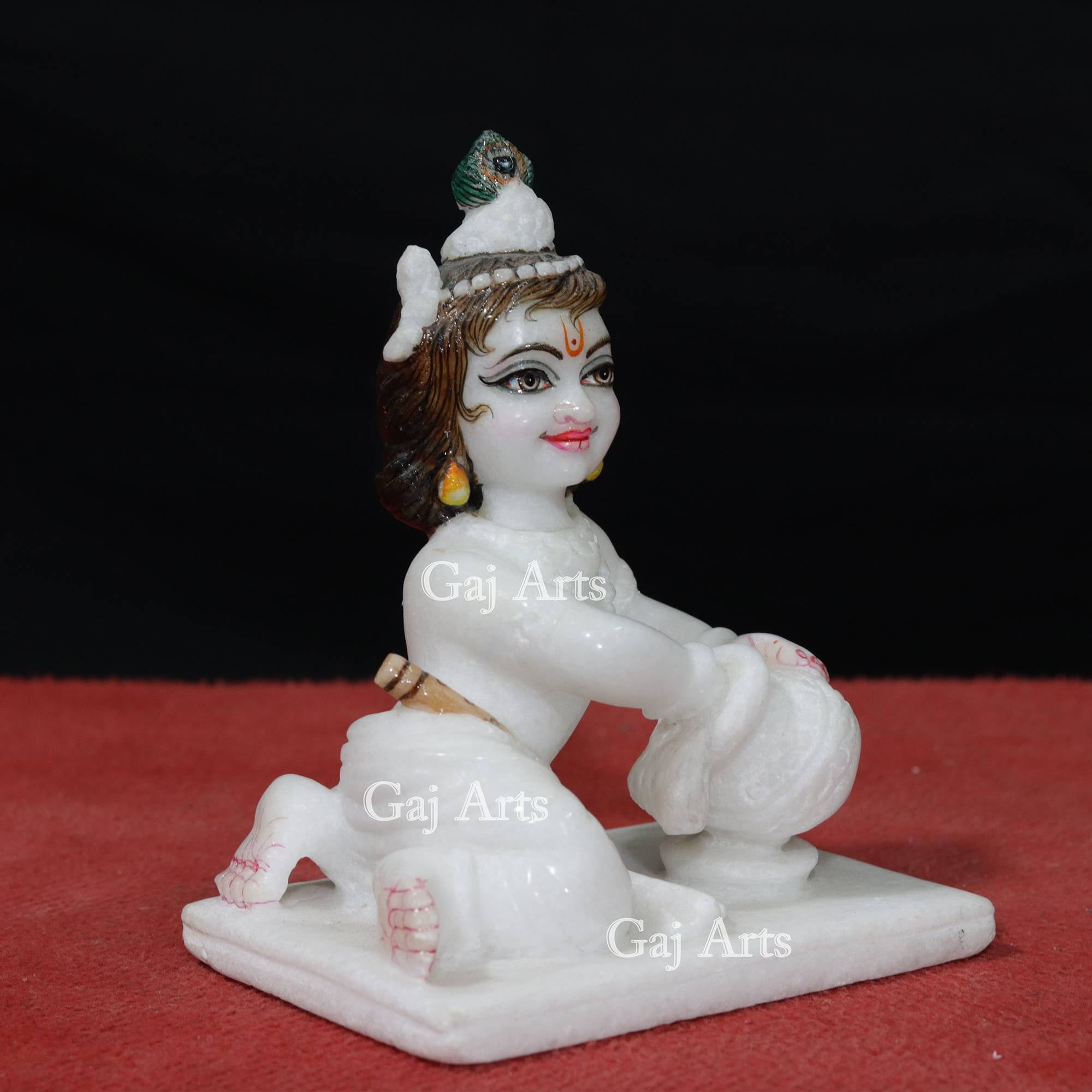 Super White Bal Gopal Idol | 7 Inch