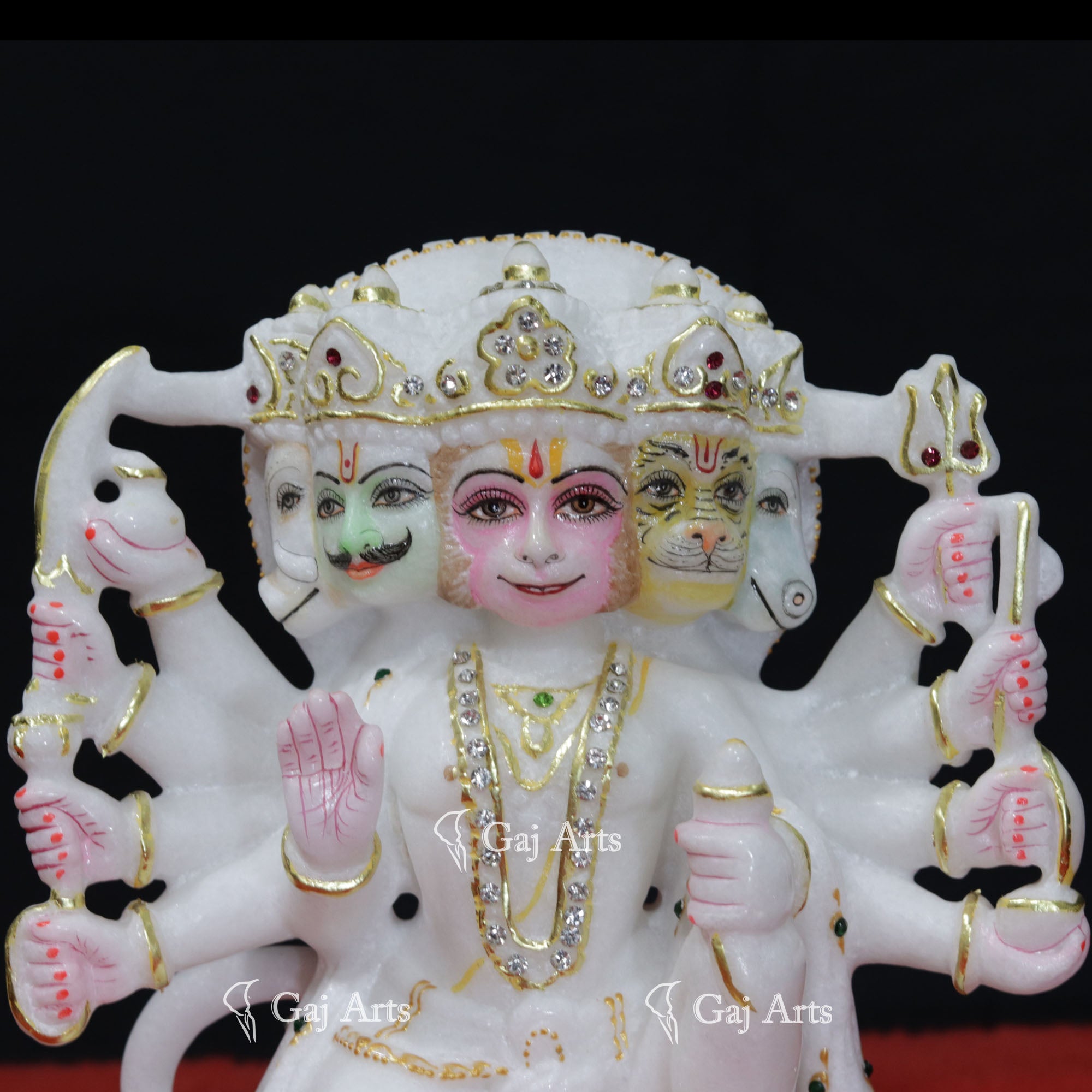 Panchmukhi Hanuman Ji Idol | 9 Inch
