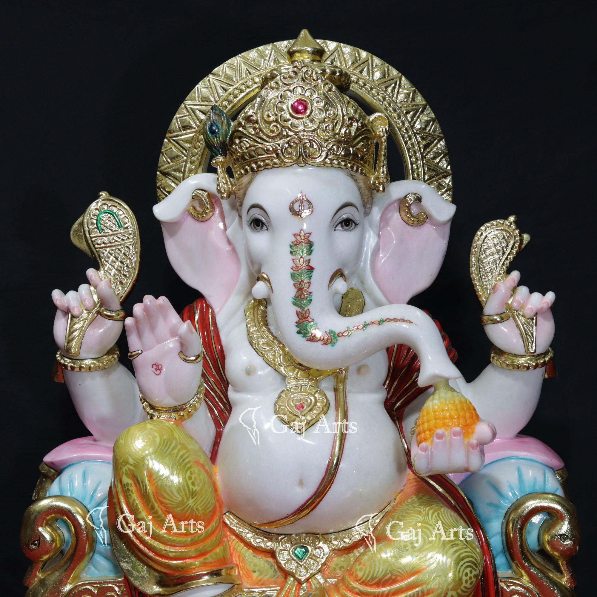 Artistic Marble Ganesh Statue | 36 Inch