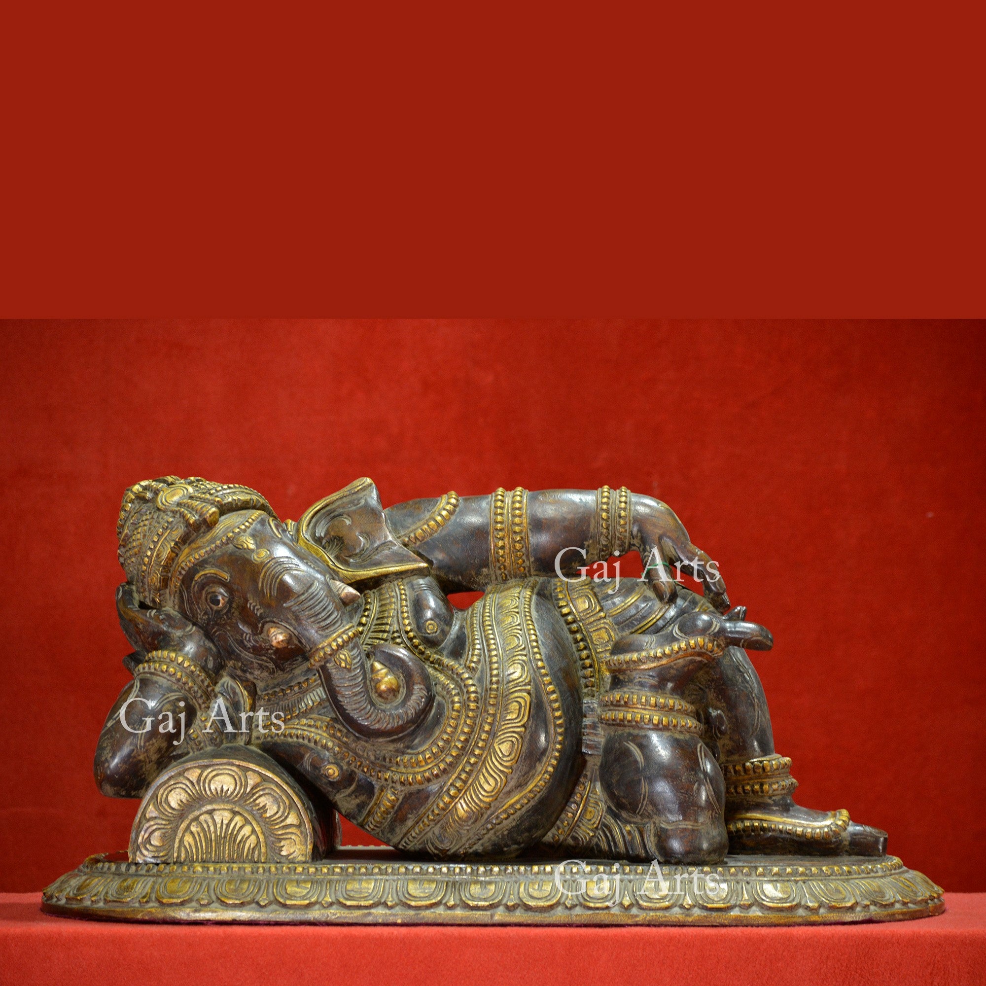 Wooden Siana Ganesh Idol | 24 Inch