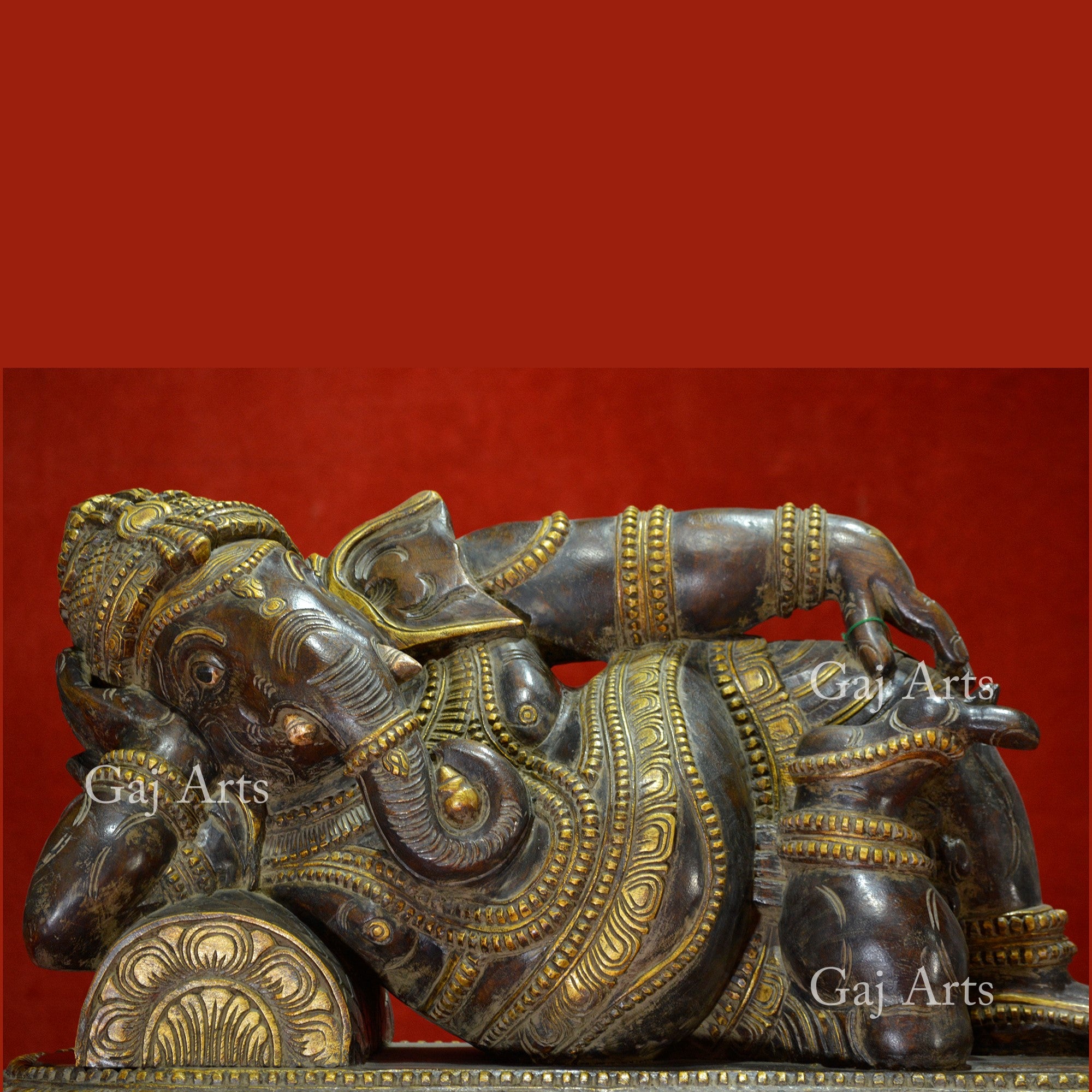 Wooden Siana Ganesh Idol | 24 Inch