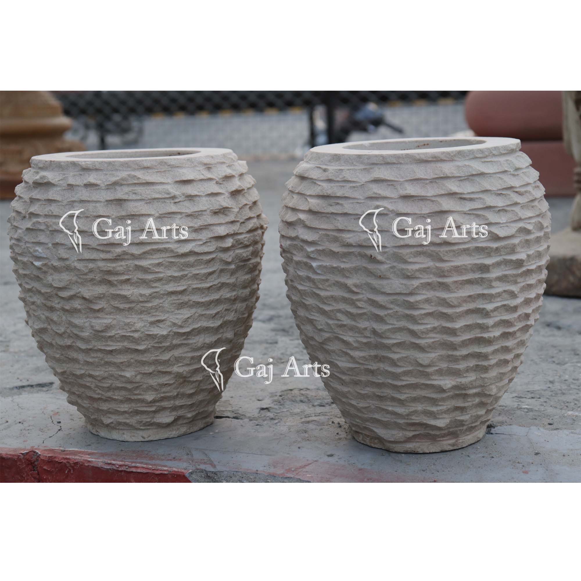 Mint Sandstone Planter Pot | 10 Inch