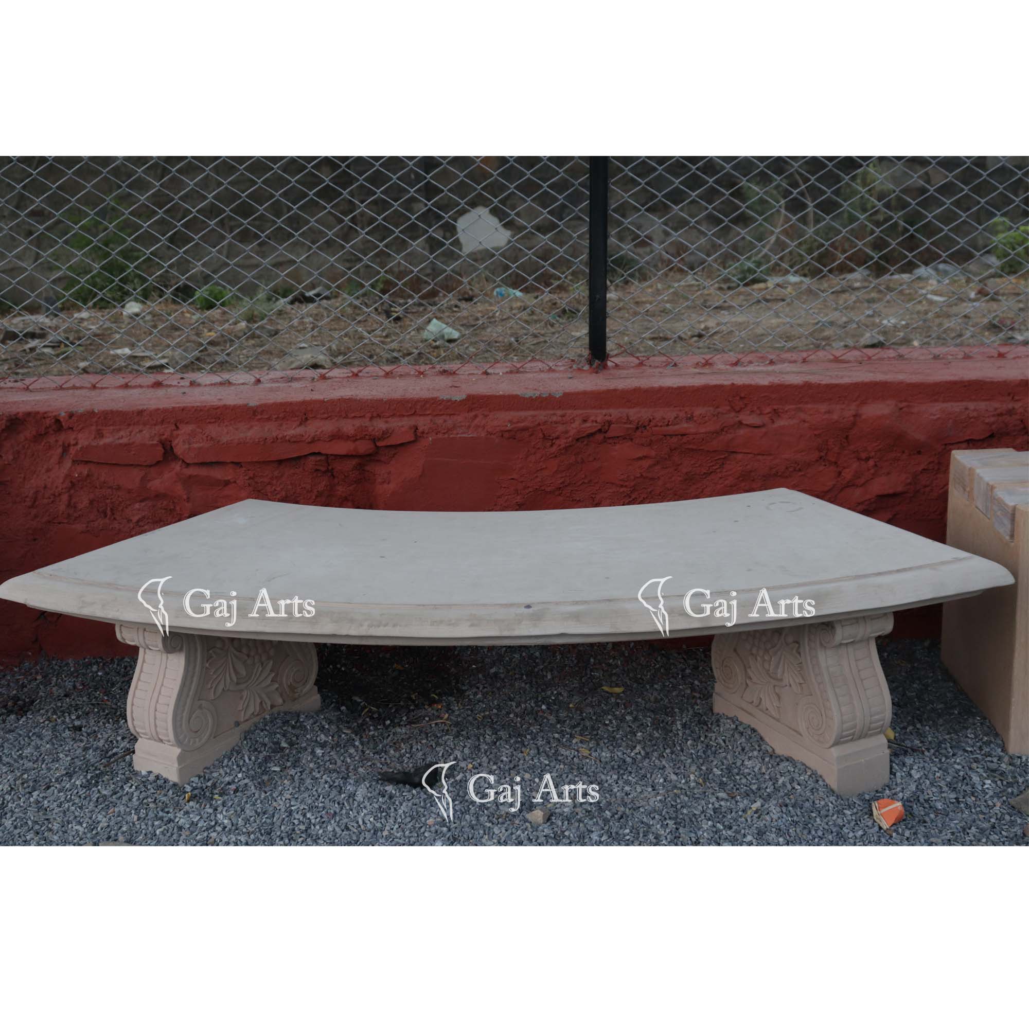 Mint Sandstone Garden Bench | 18 Inch