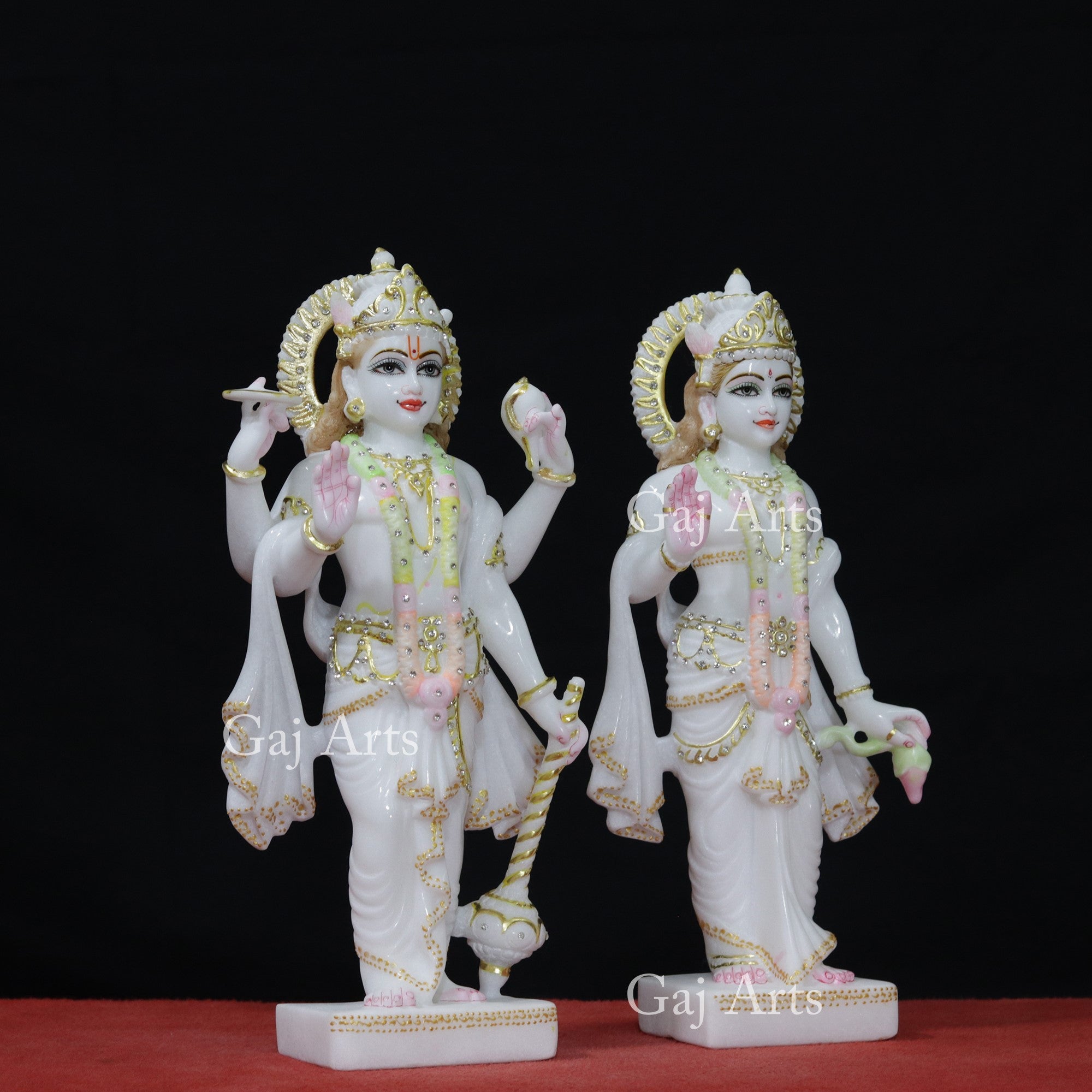 Marble Lakshmi Narayan Idol | 15 Inch