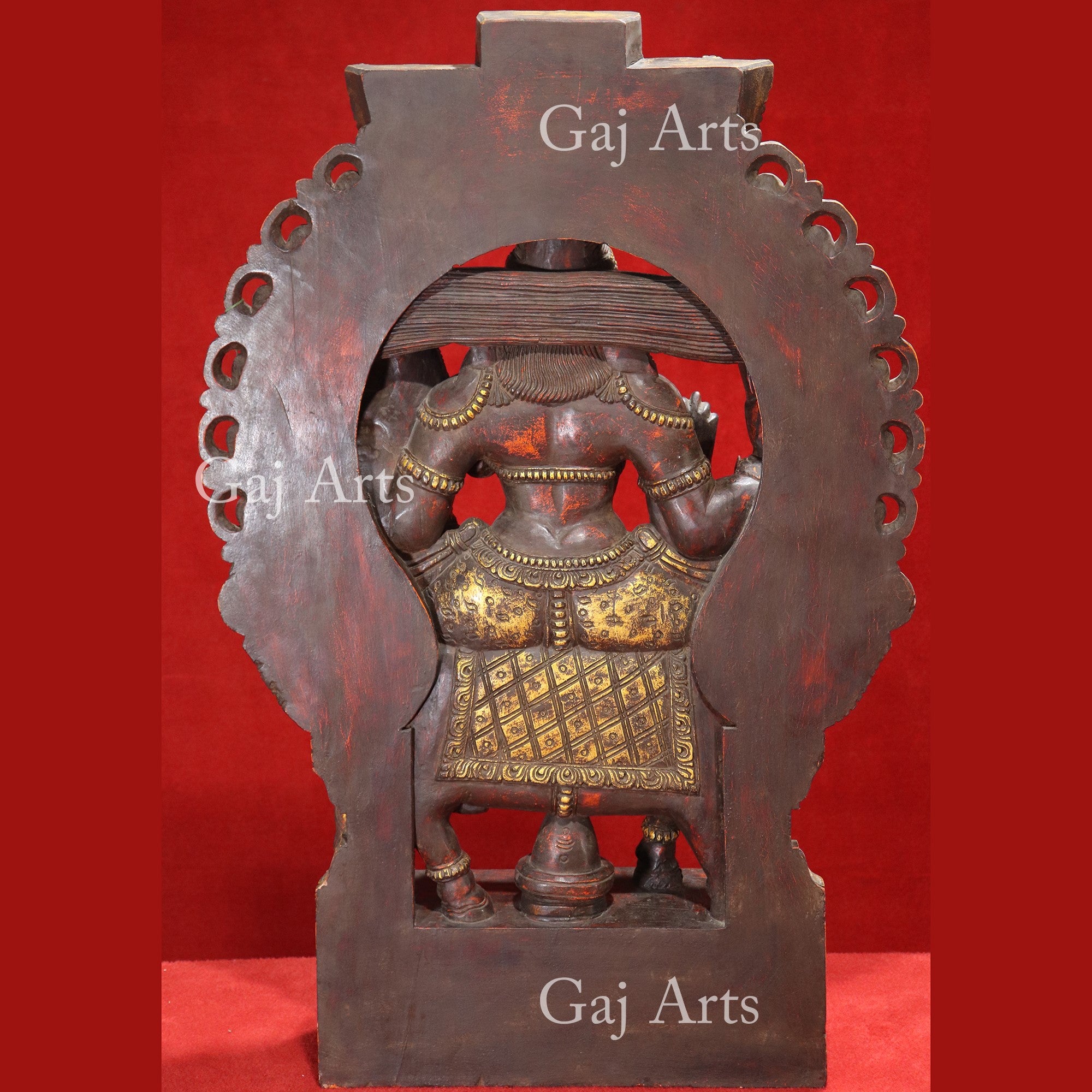 Wooden Shiv Parivar Statue | 48 Inch