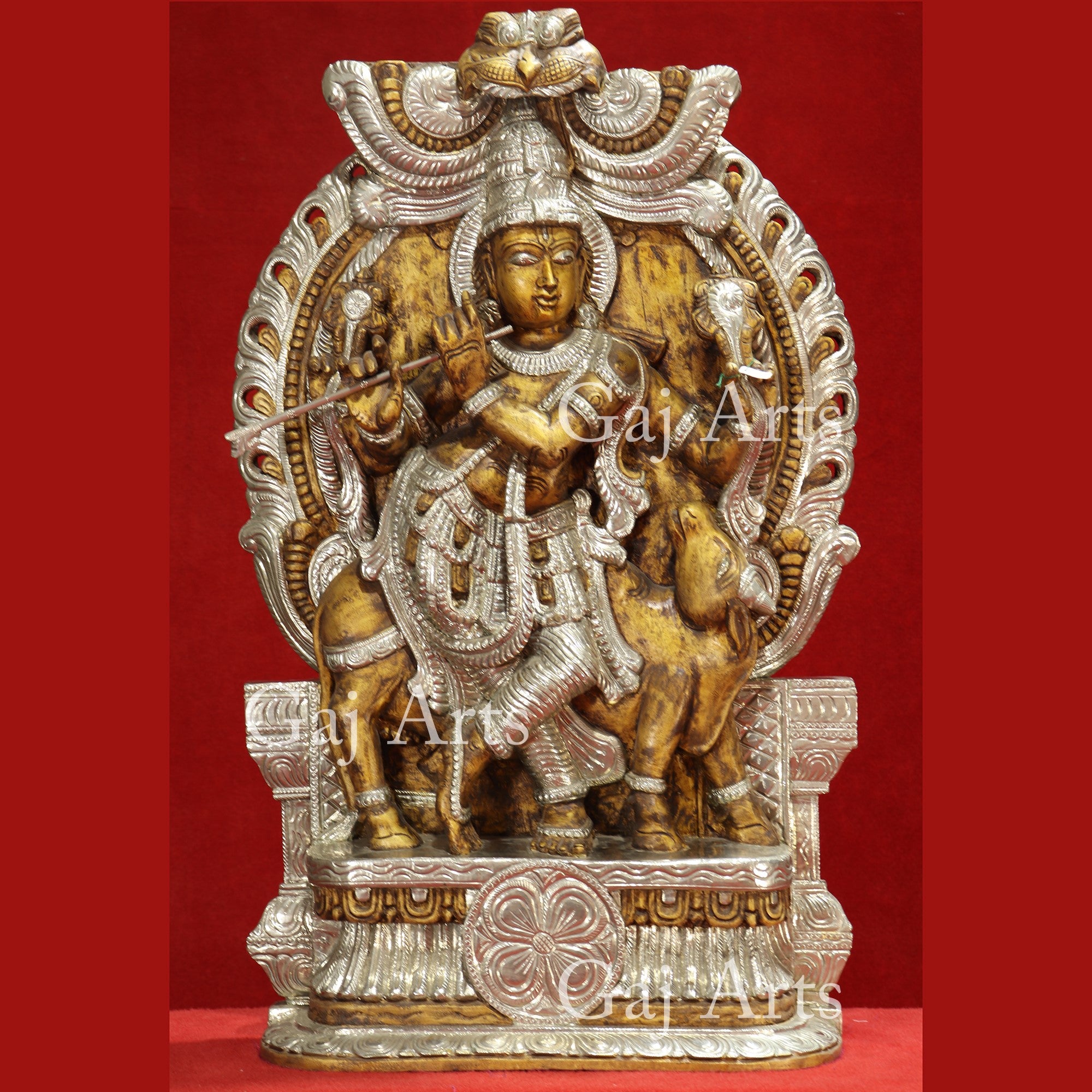 Wooden Go Gopal Idol | 37 Inch