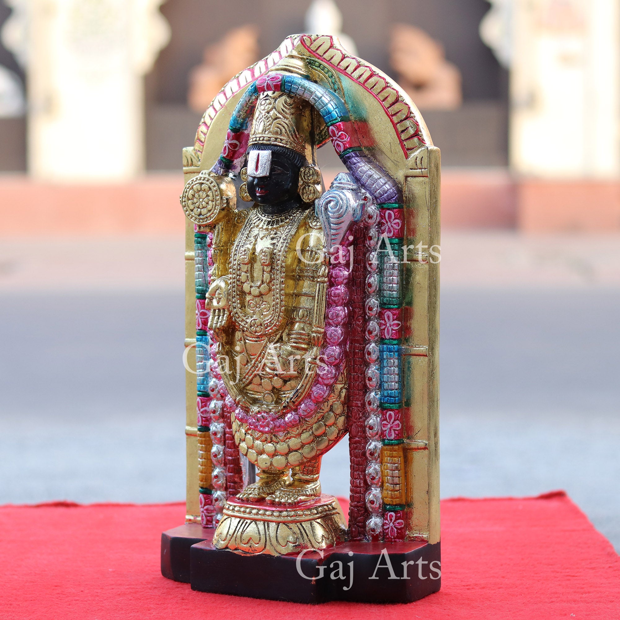 Black Marble Tirupati Balaji Idol | 18 Inch