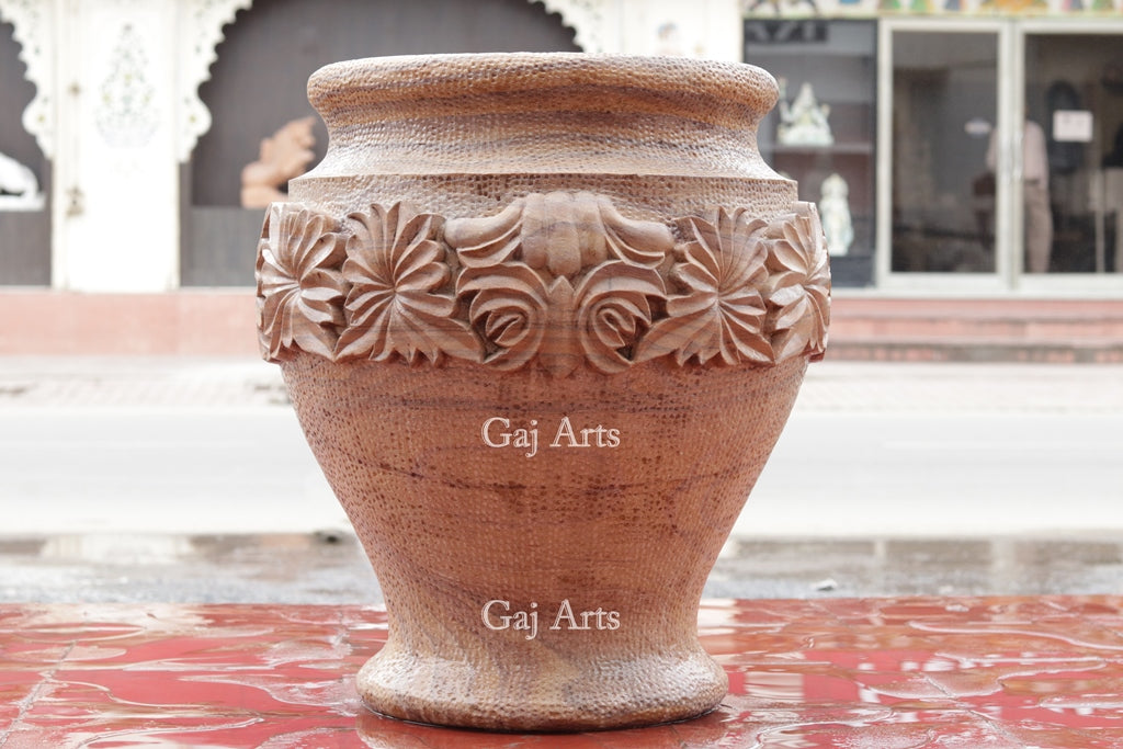 Natural Rainbow Sandstone Planter | 24 Inch