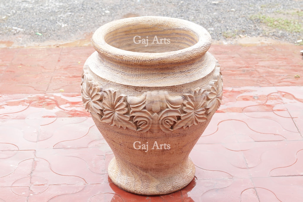 Natural Rainbow Sandstone Planter | 24 Inch