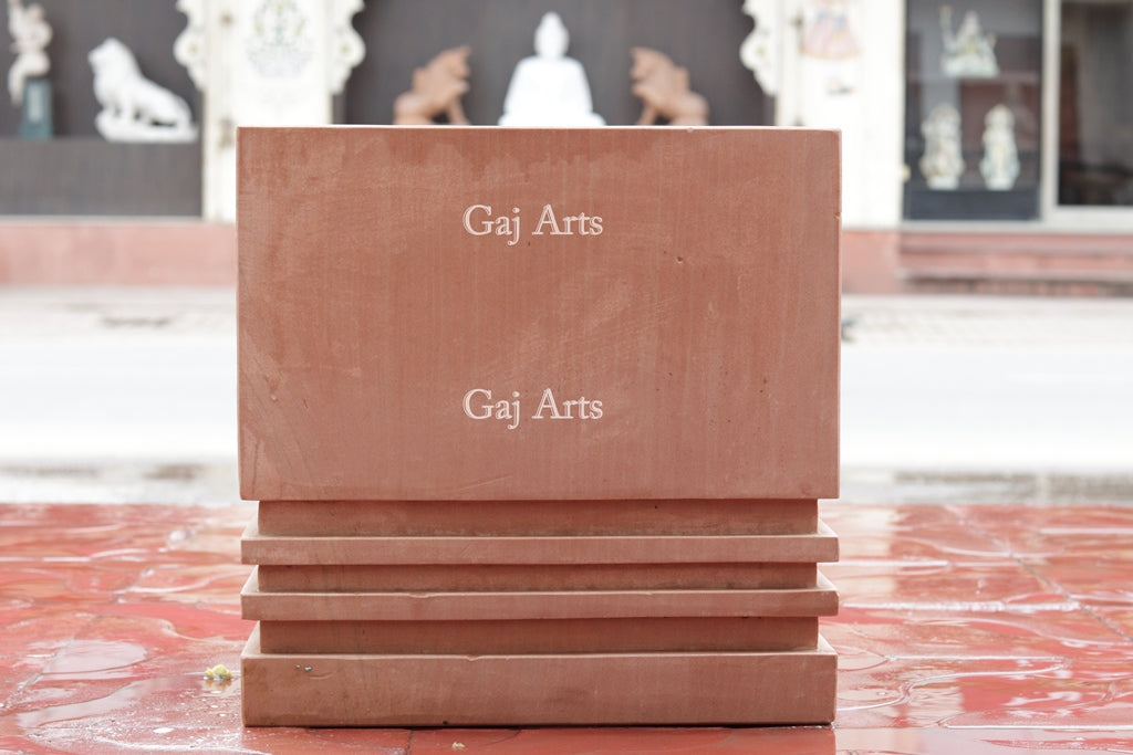 Pink Sandstone Planter | 16 Inch