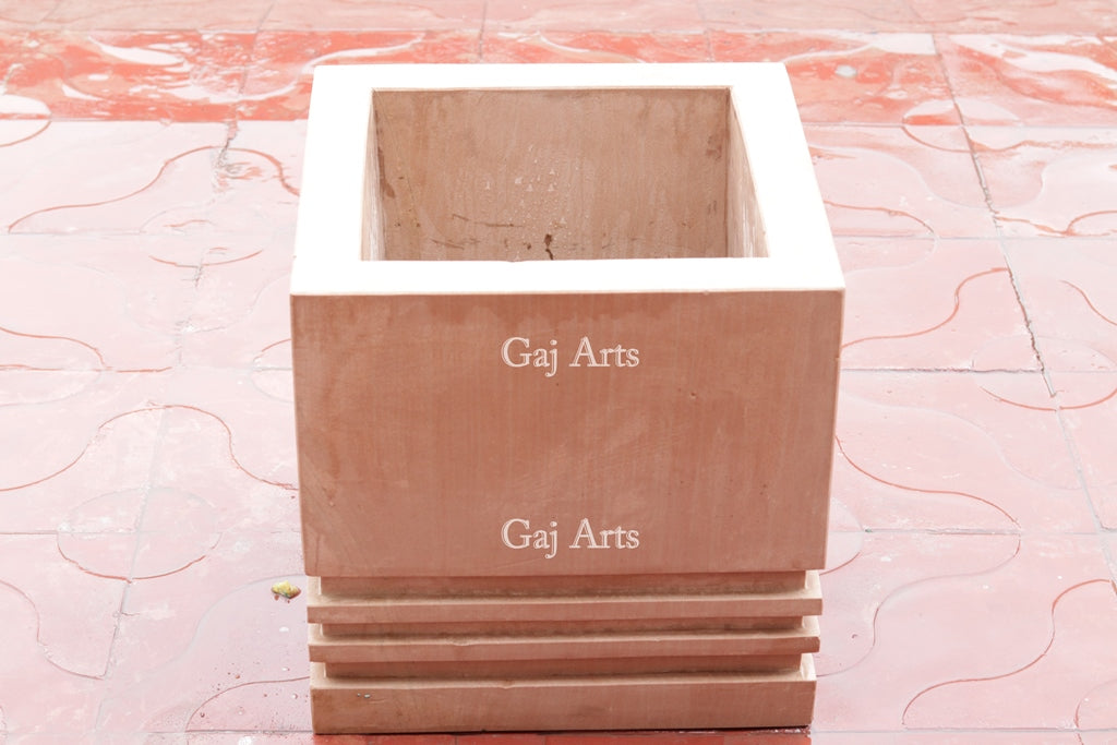 Pink Sandstone Planter | 16 Inch