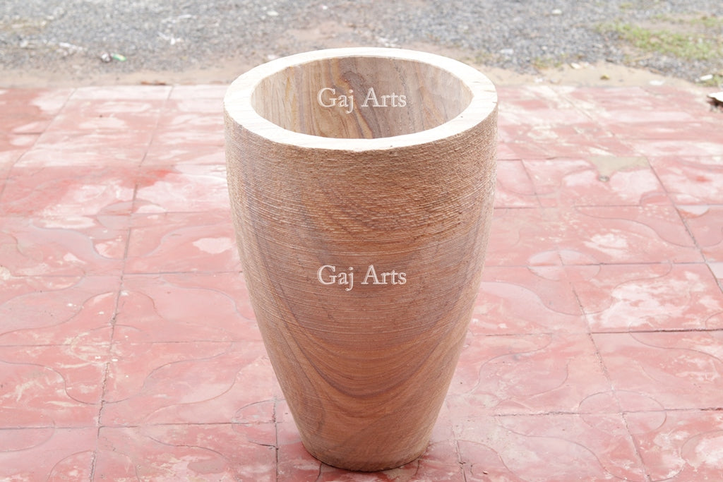 Multicolor Rainbow Sandstone Planter | 24 Inch