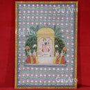 Shrinath ji in lotus pound Pichwai 60”