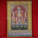 Shrinath ji Playing Flute Gopis & Cows Listing Pichwai 72”
