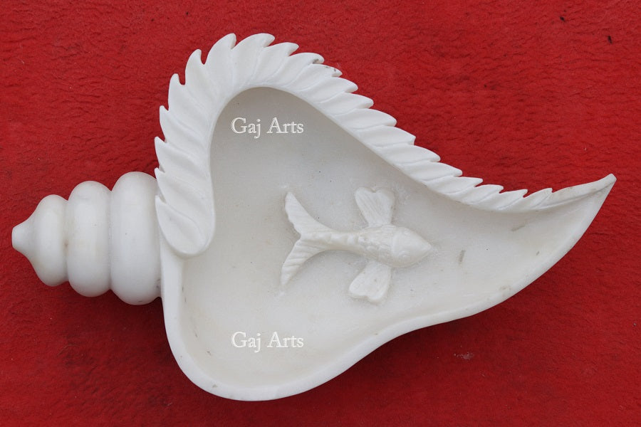 White Marble Royal Floral Bowl | 18 Inch