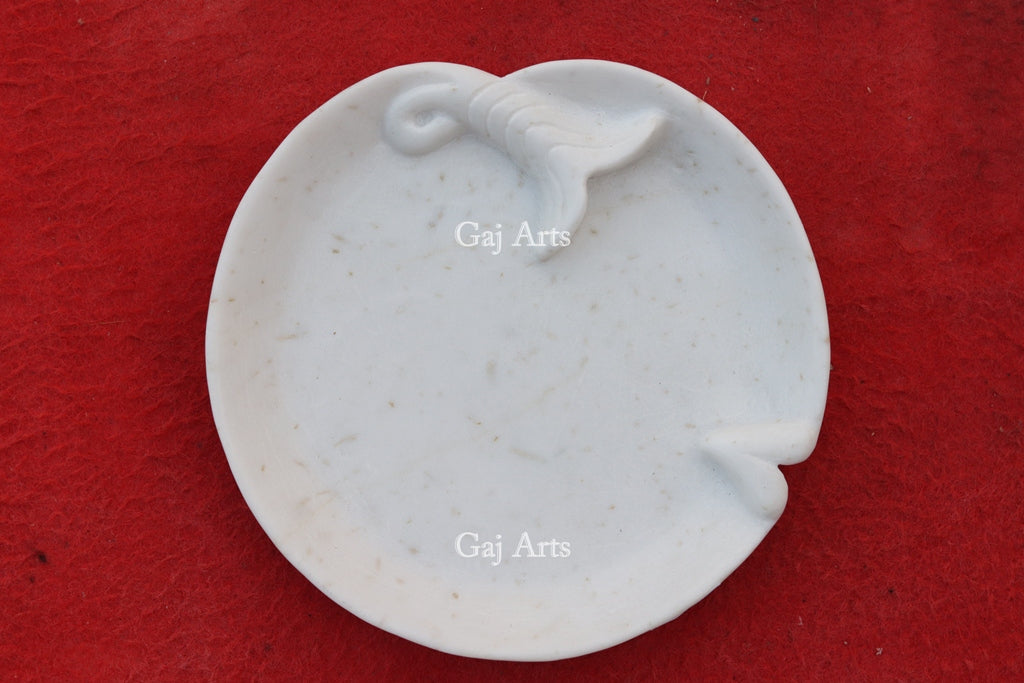 White Marble Decorative Blossom Bowl | 6 Inch