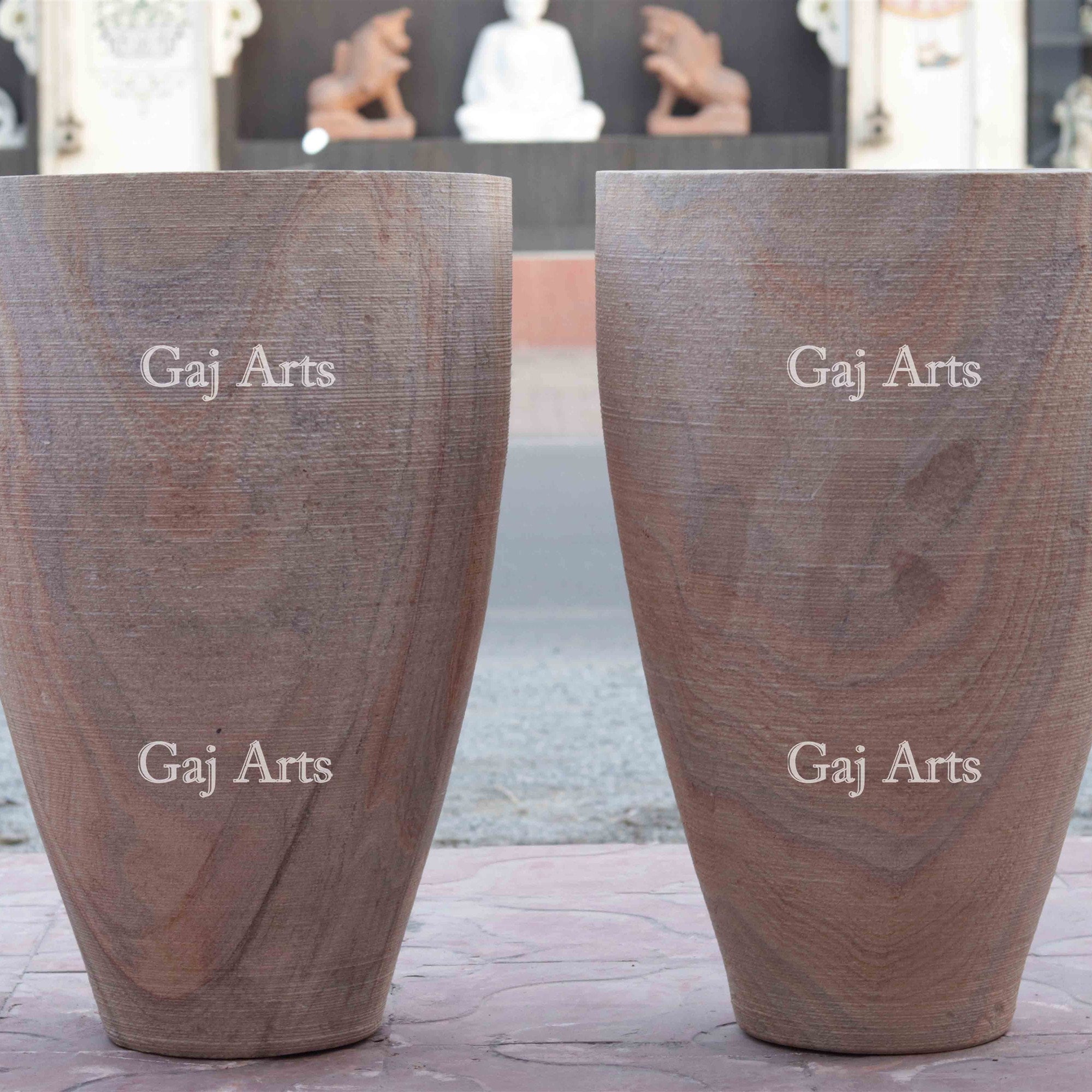 Premium Rainbow Sandstone Planter | 25 Inch