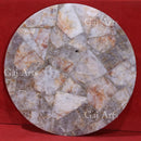 White Agate Table Top 42