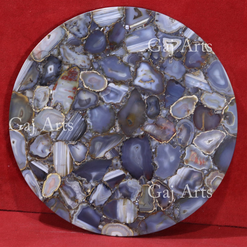 Blue Lace Agate Table Top 43