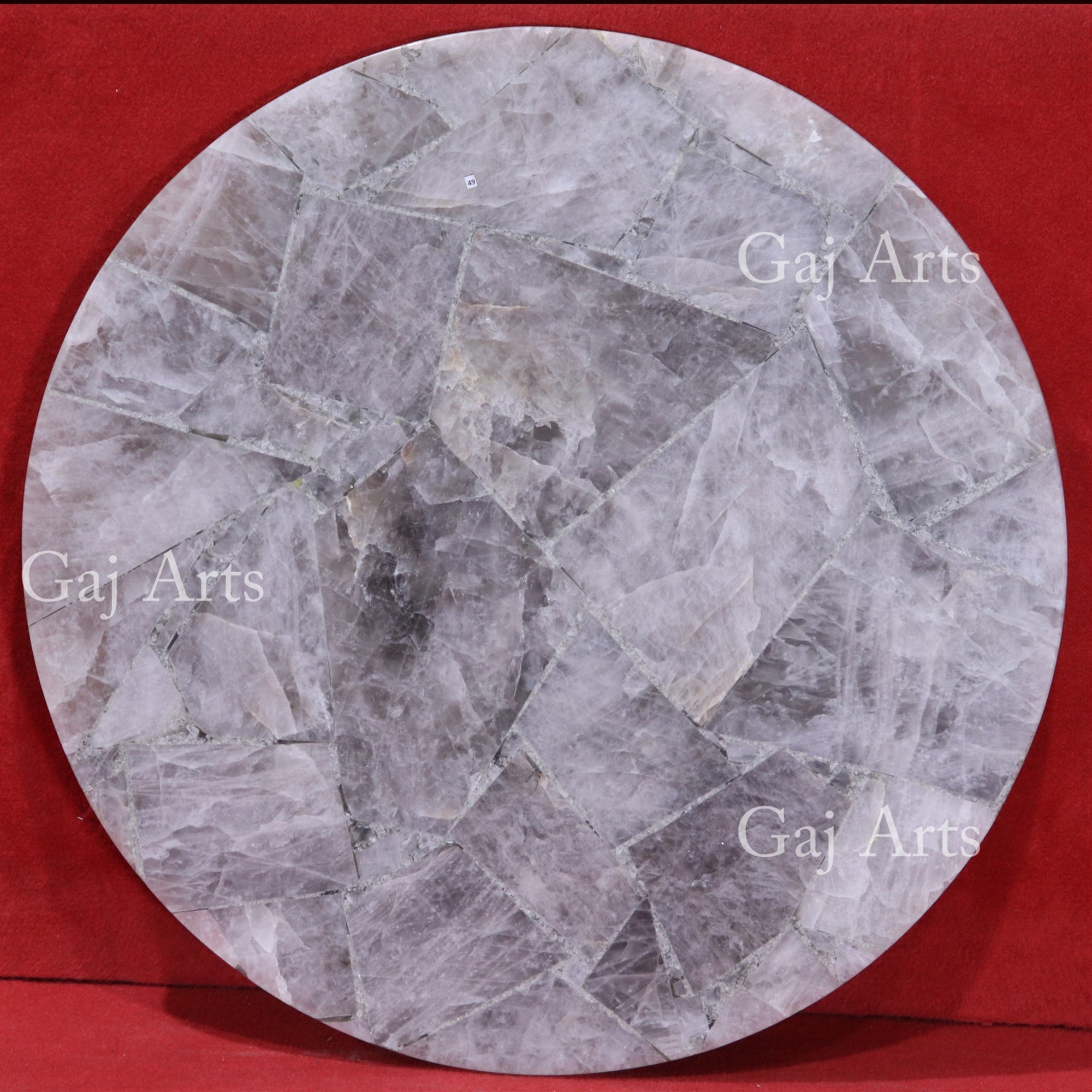 Smoky Agate/Quartz Table Top 49