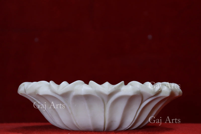 Marble Flower Bowl 12”