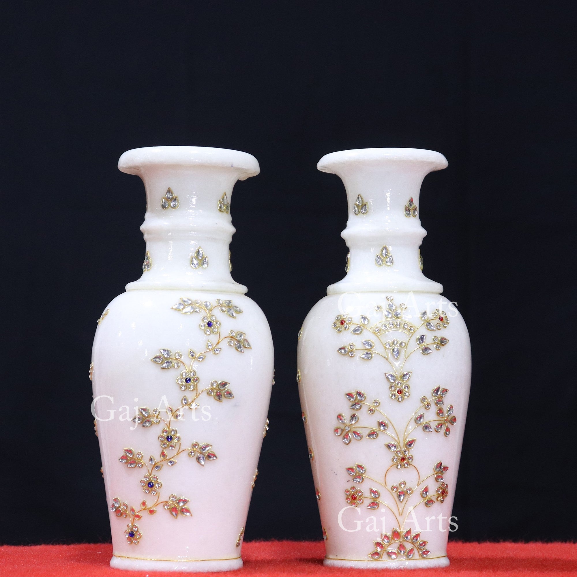 White Makrana Marble Vase | 9 Inch