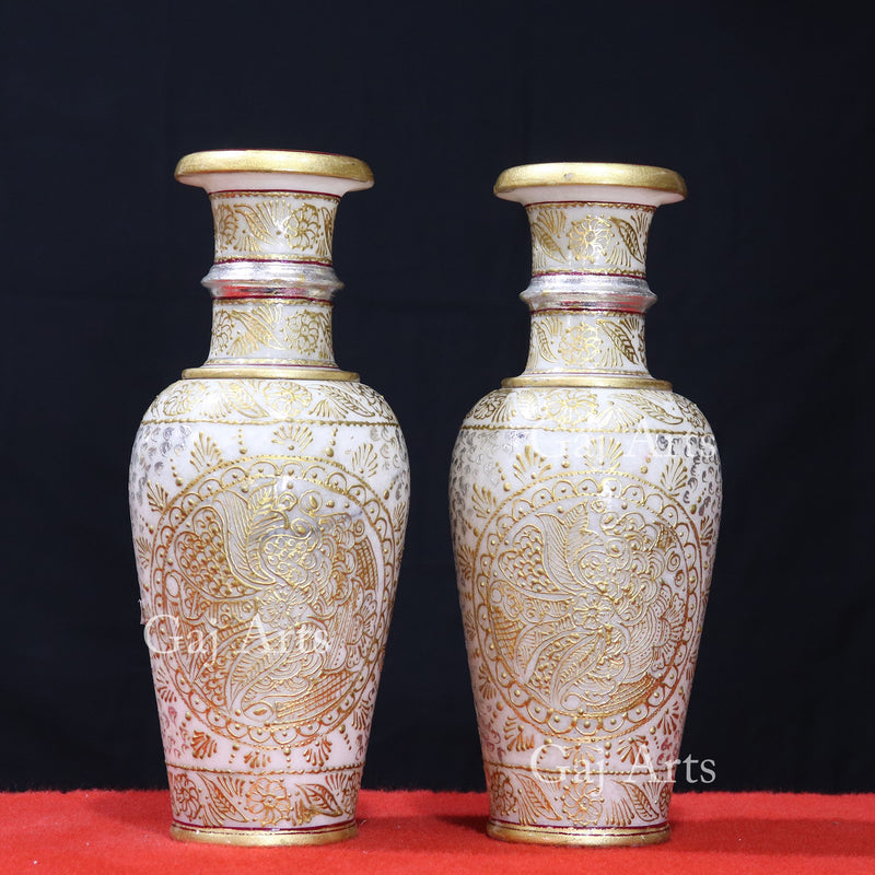 Designer Marble Vase 12”