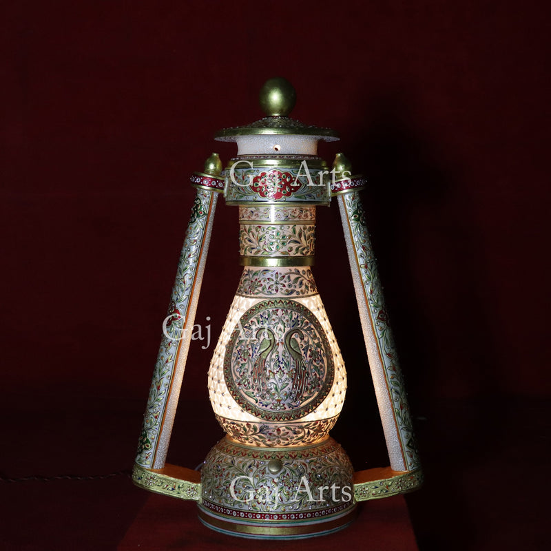 Antique Rajasthani Marble lantern lamps 24”