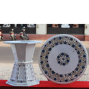 MARBLE INLAY STAND 20”