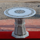 MARBLE INLAY STAND 18”