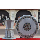 MARBLE INLAY STAND 18”