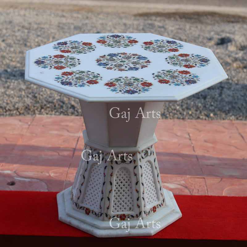 MARBLE INLAY STAND 19”