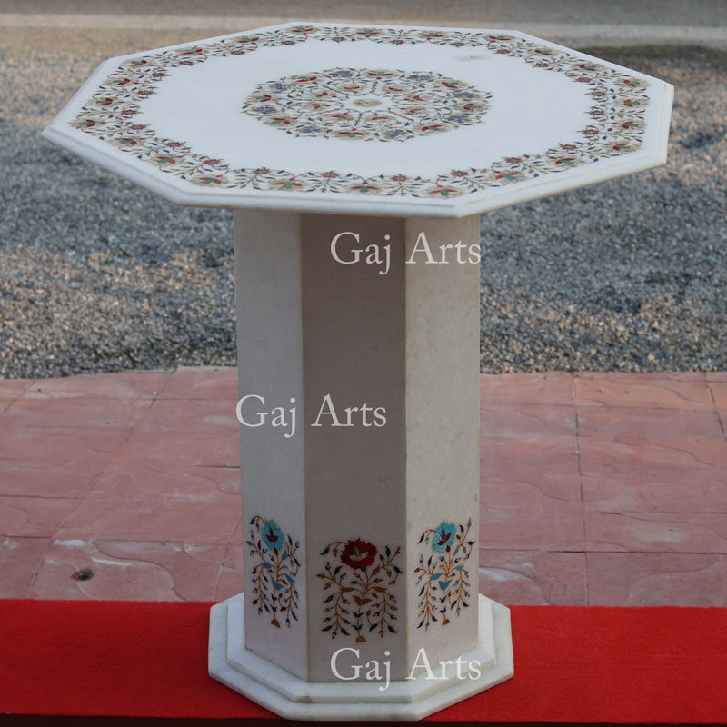 MARBLE INLAY STAND 29”