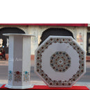 MARBLE INLAY STAND 29”