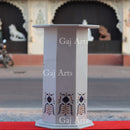 MARBLE INLAY STAND 27”