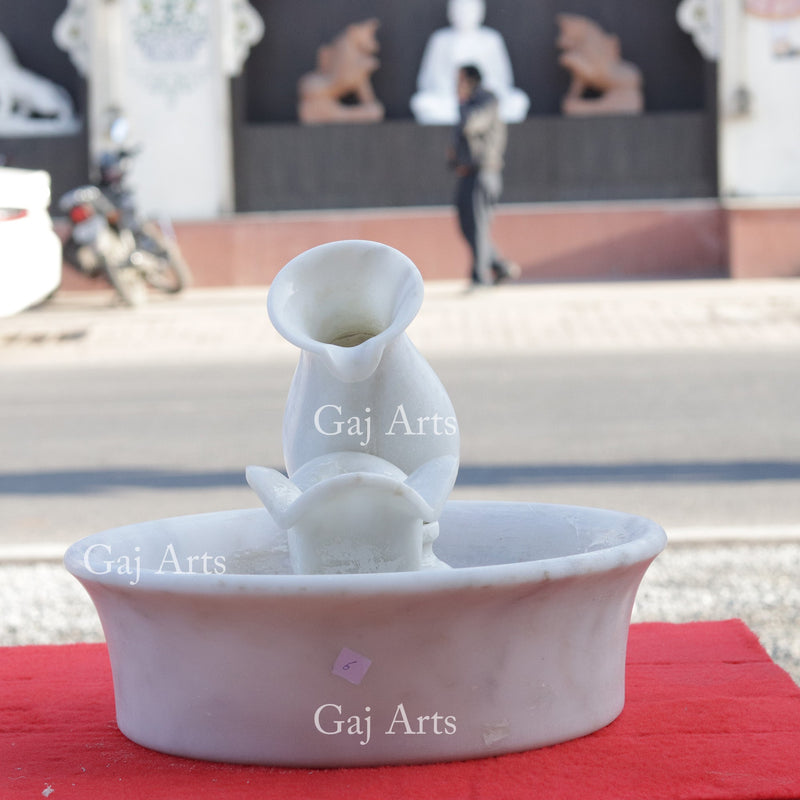 Marble Pot Water Fountain 12”