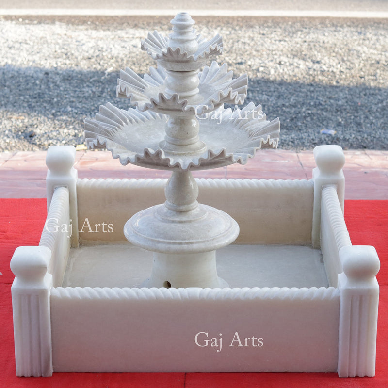 Marble Water Fountain 30”