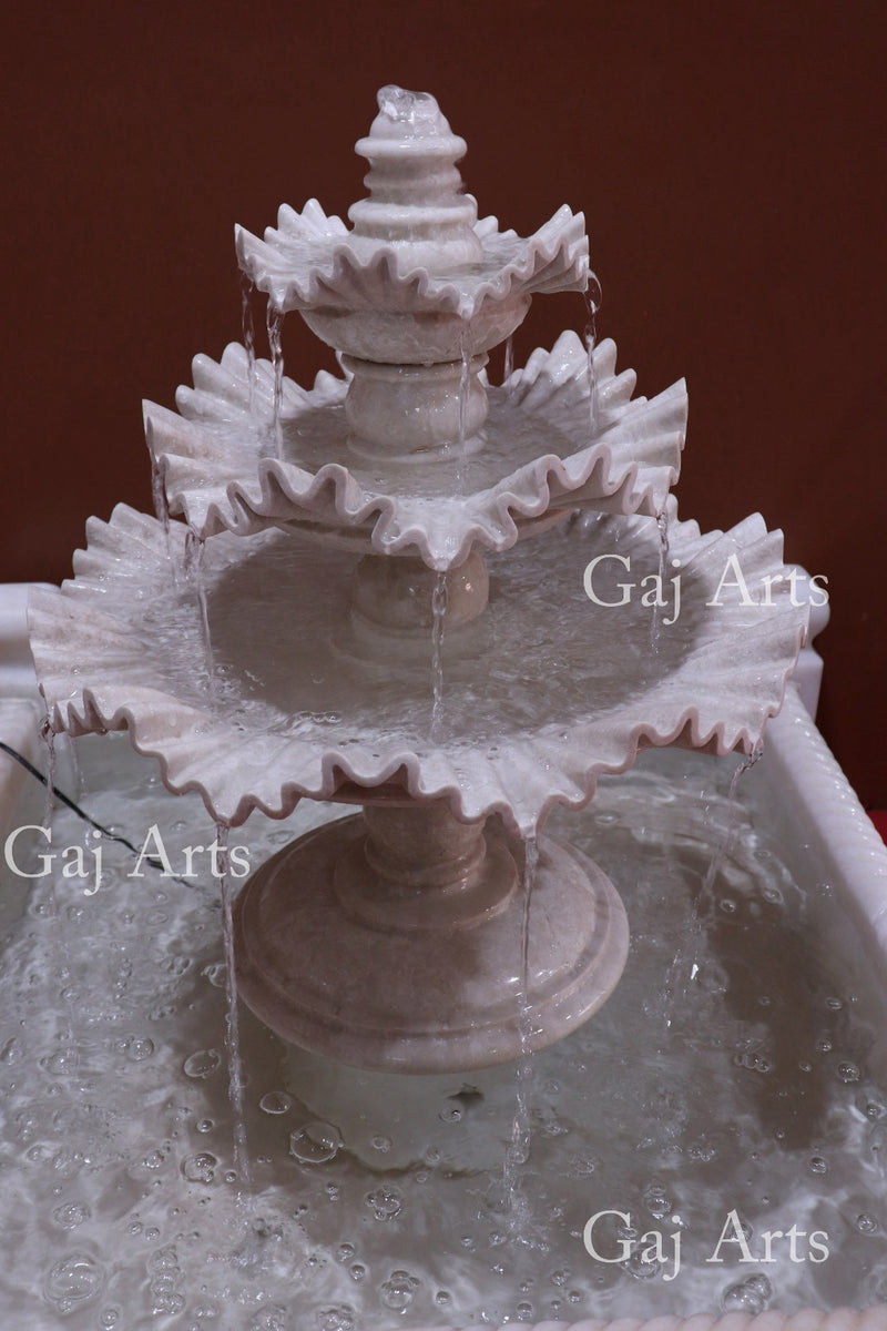 Marble Water Fountain 30”