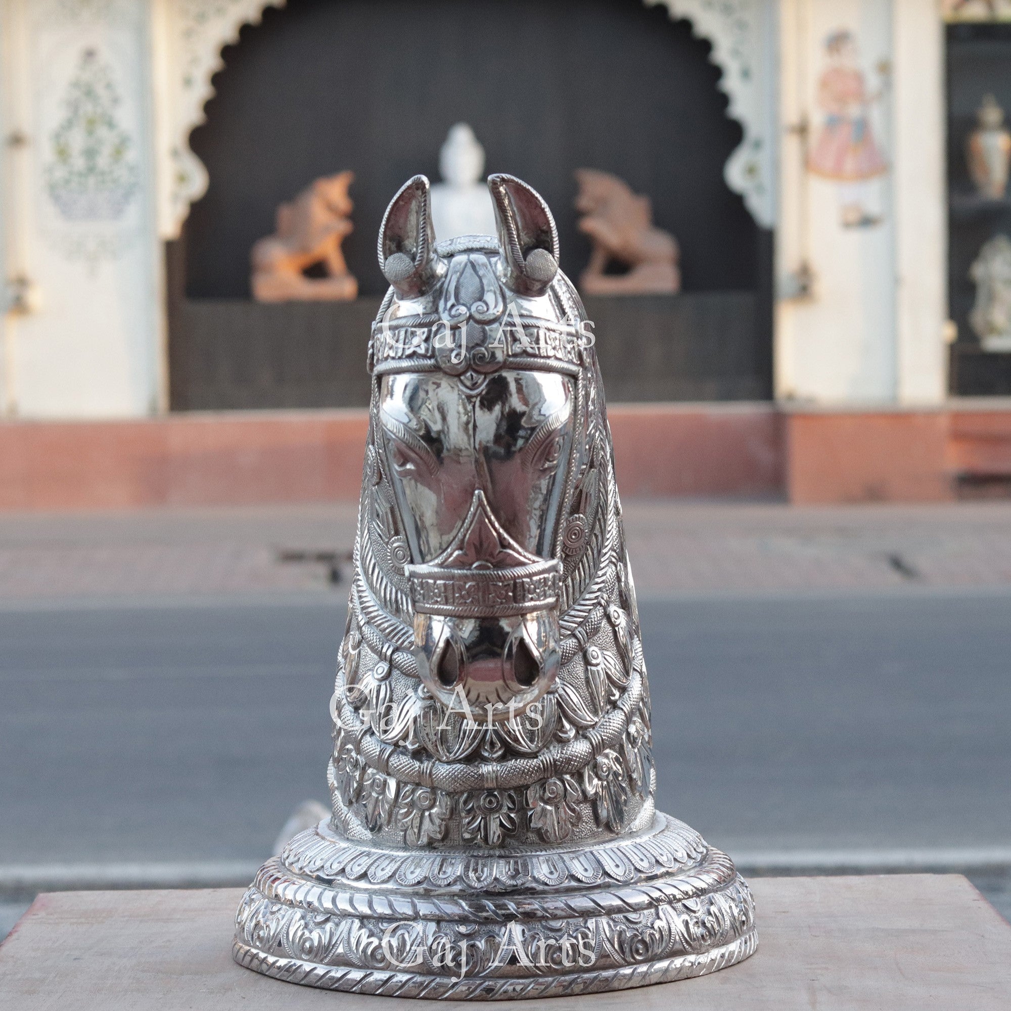 Horse Head Statue 18”