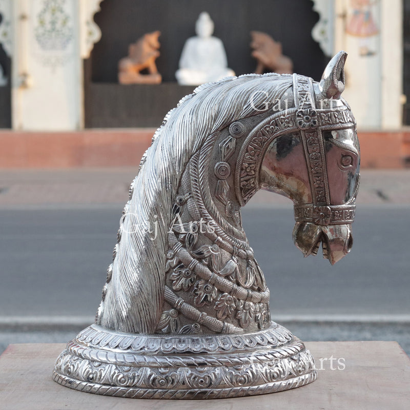 Horse Head Statue 18”