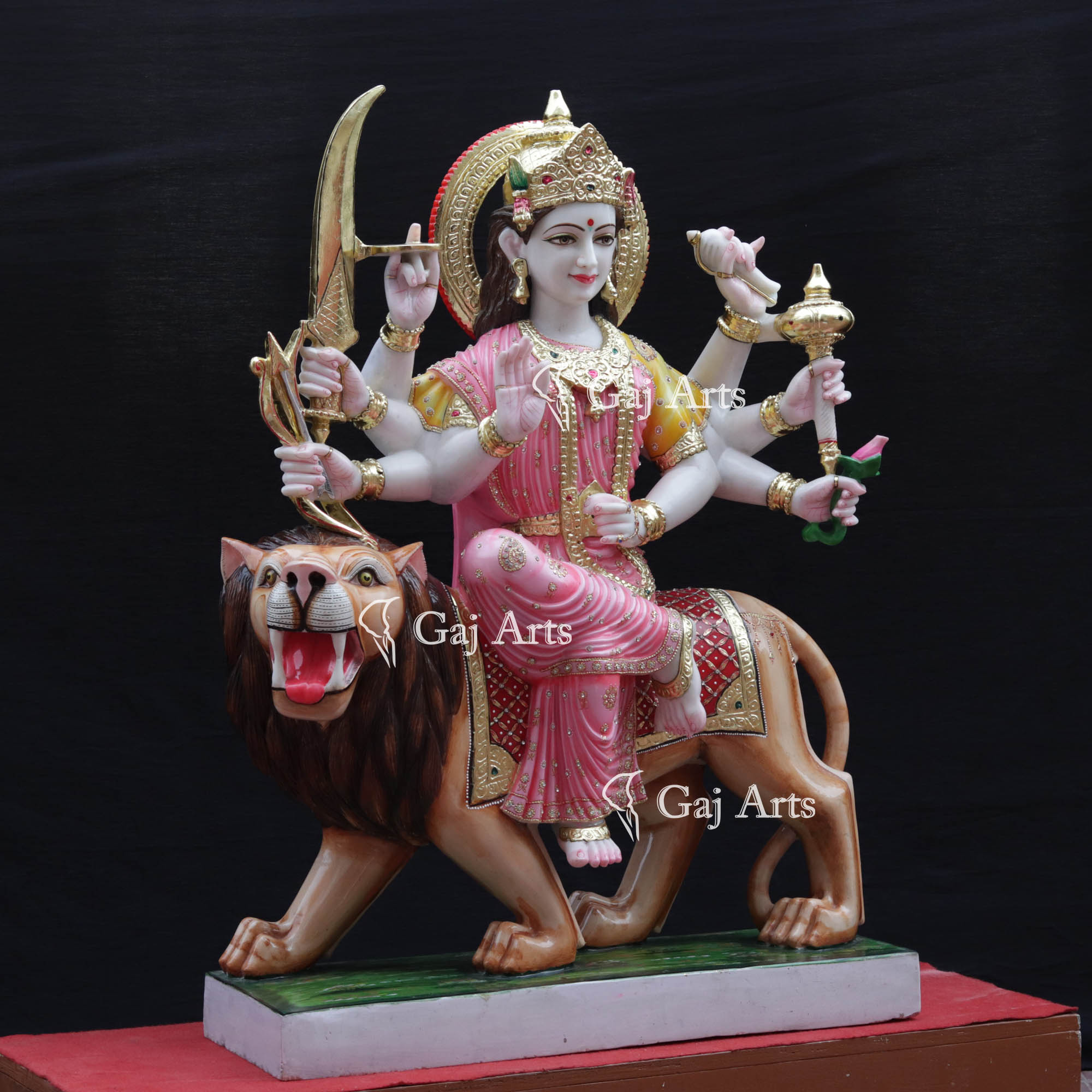 Marble Durga Mata Idol | 42 Inch